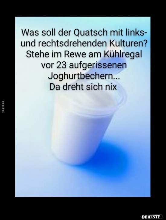 Was soll der Quatsch mit links- und rechtsdrehenden..