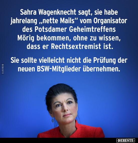 Sahra Wagenknecht sagt.. - Lustige Bilder | DEBESTE.de