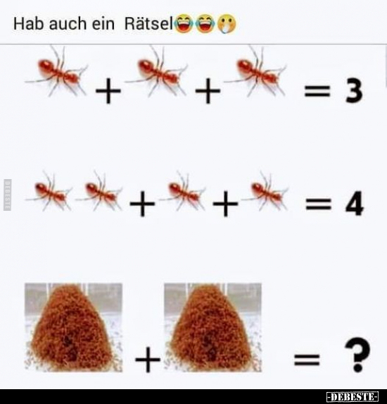 Hab auch ein Rätsel..