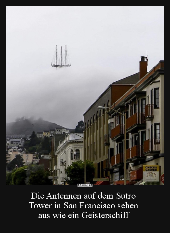 Die Antennen auf dem Sutro Tower in San Francisco sehen.. - Lustige Bilder | DEBESTE.de
