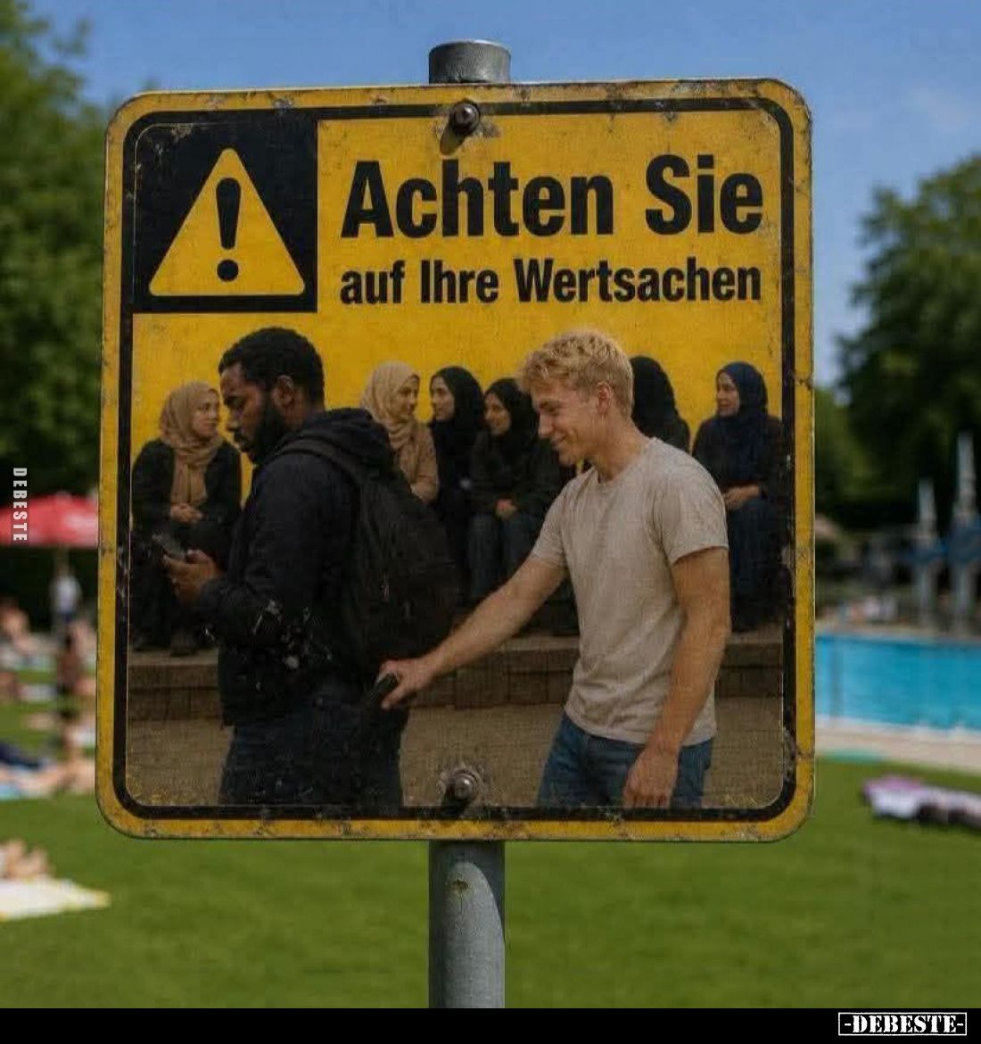 Achten Sie auf Ihre Wertsachen.