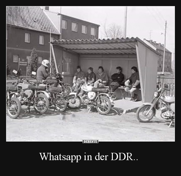 Whatsapp in der DDR.. | Lustige Bilder, Sprüche, Witze ...