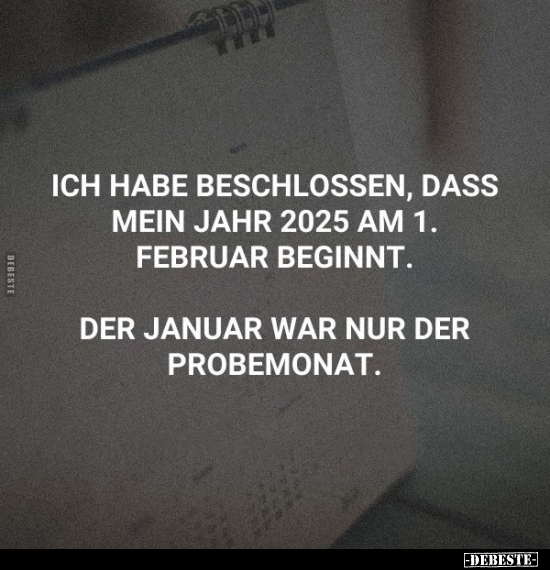 Lustige Bilder zum Thema: Februar, Januar