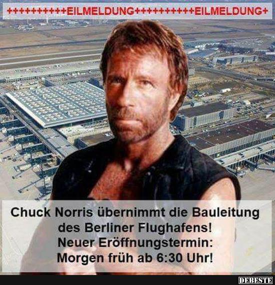 Chuck Norris übernimmt die Bauleitung des Berliner Flughafens! - Lustige Bilder | DEBESTE.de
