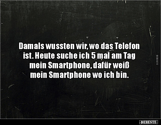 Damals wussten wir, wo das Telefon ist... - Lustige Bilder | DEBESTE.de