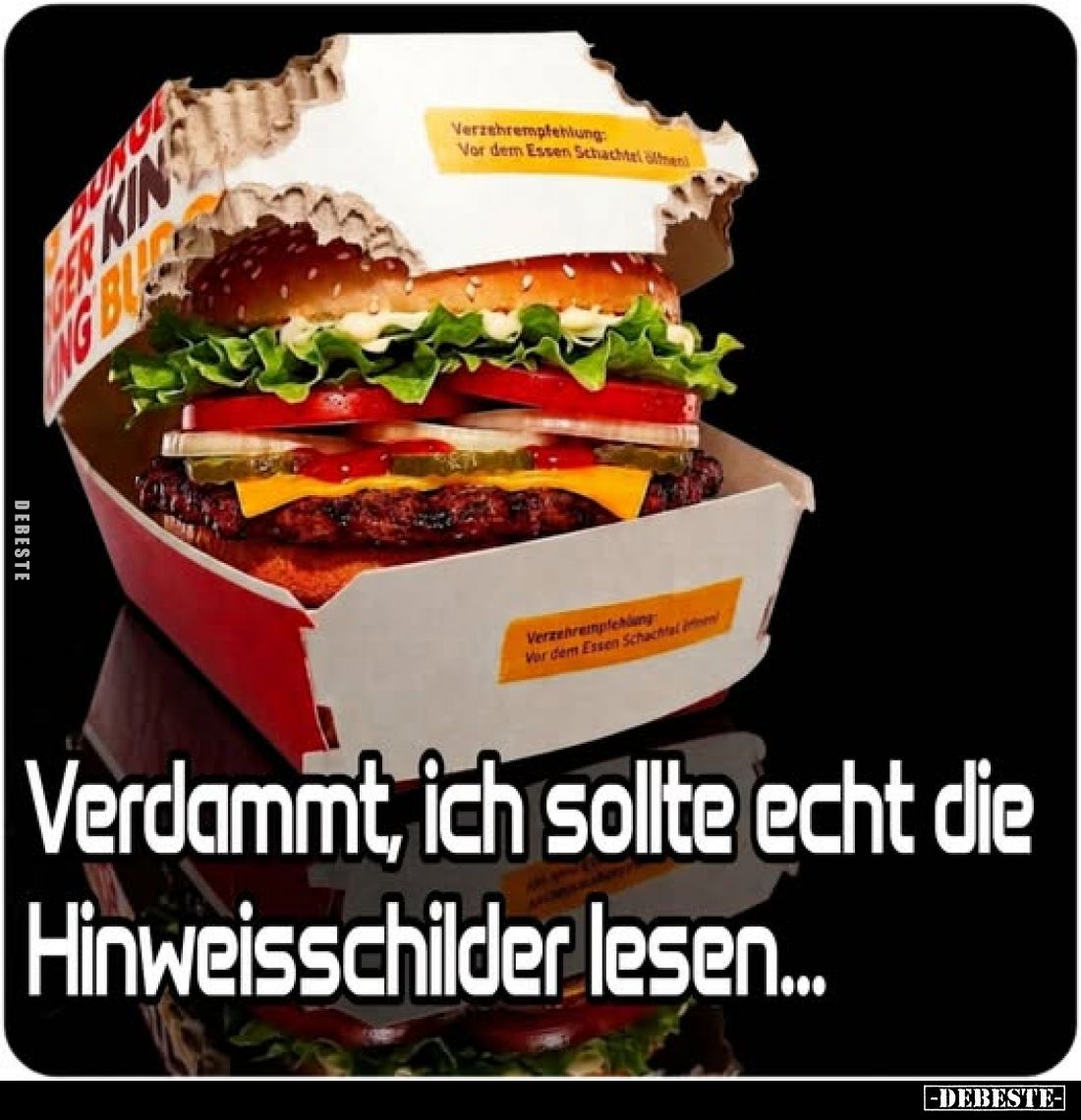 Verdammt, ich sollte echt die Hinweisschilder lesen...