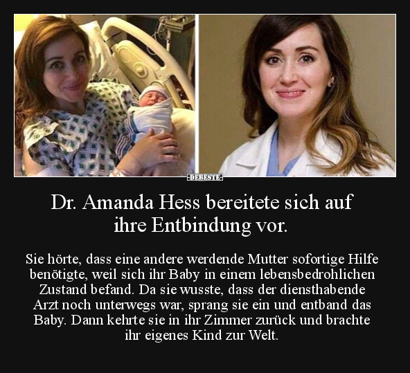 Dr. Amanda Hess bereitete sich auf ihre Entbindung vor.. - Lustige Bilder | DEBESTE.de