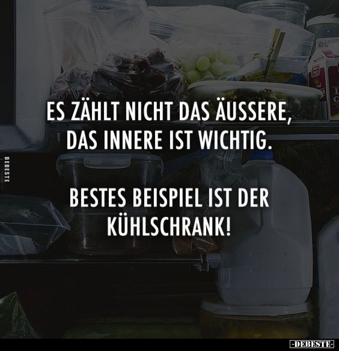 Es zählt nicht das Äußere, das Innere ist wichtig.
Bestes Beispiel ist der Kühlschrank!