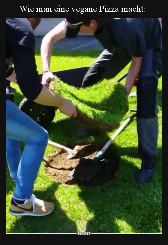 Wie man eine vegane Pizza macht..