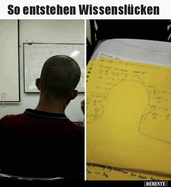 So entstehen Wissenslücken.. - Lustige Bilder | DEBESTE.de