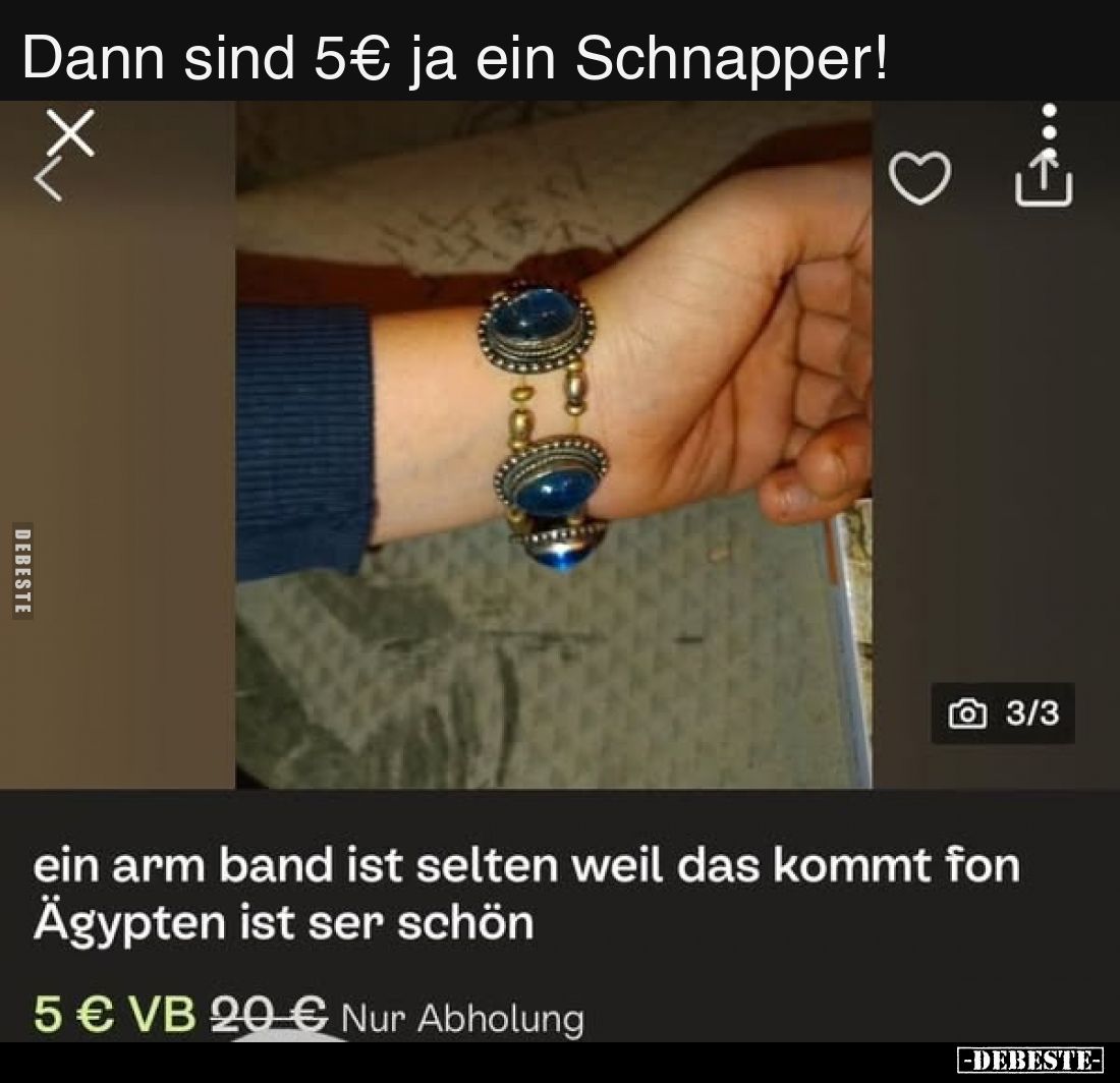Dann sind 5€ ja ein Schnapper!