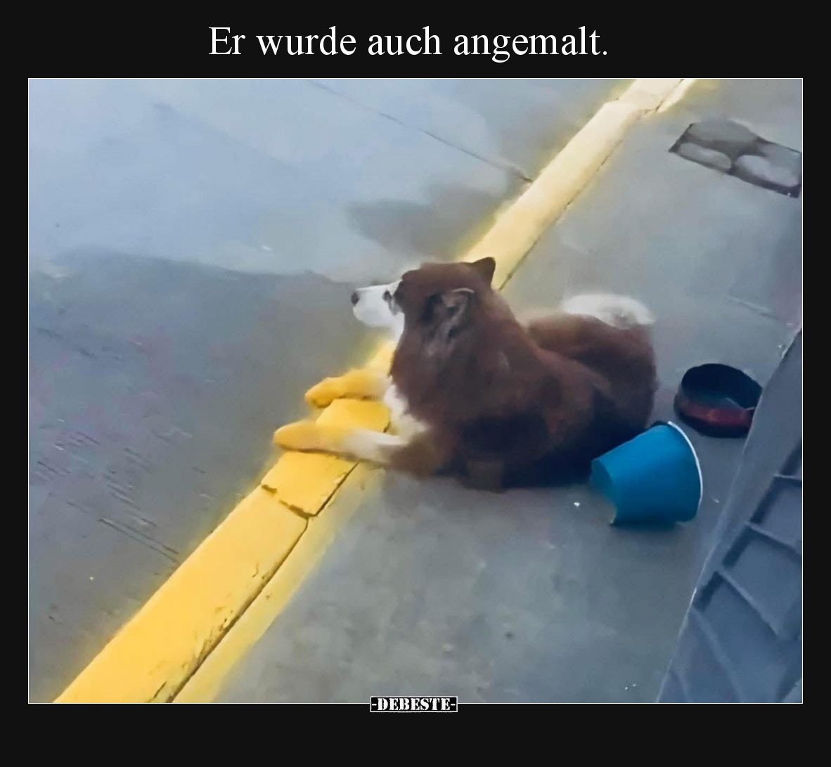 Er wurde auch angemalt.