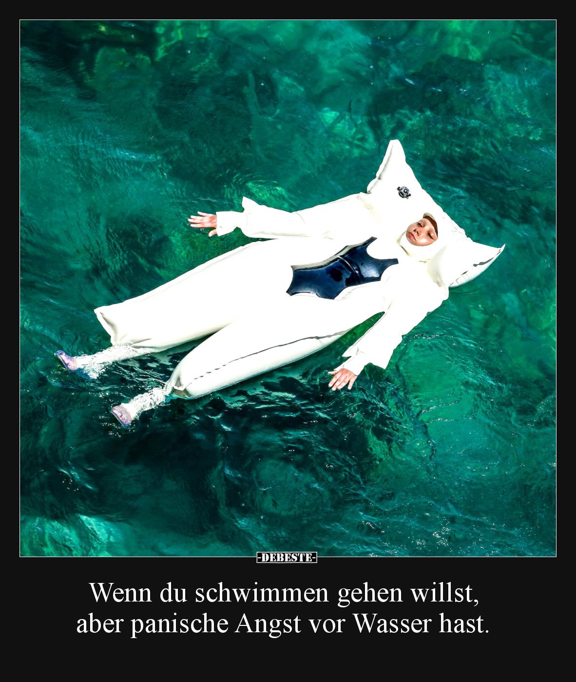 Wenn du schwimmen gehen willst, aber panische Angst vor Wasser hast.
