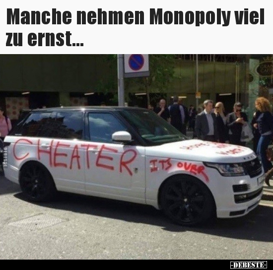 Manche nehmen Monopoly viel zu ernst...