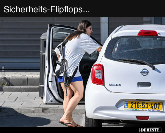 Sicherheits-Flipflops... - Lustige Bilder | DEBESTE.de