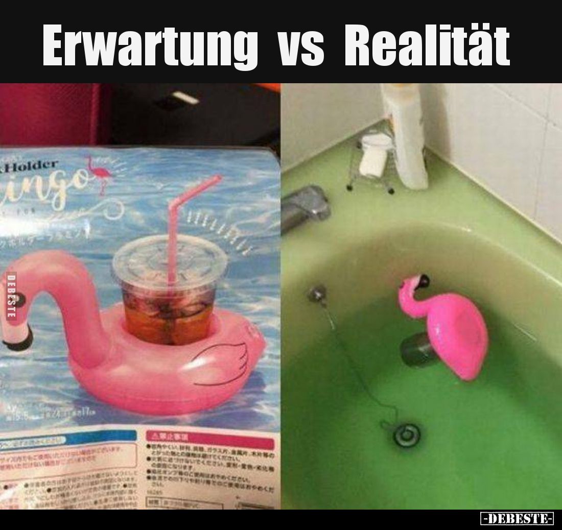 Erwartung vs Realität..