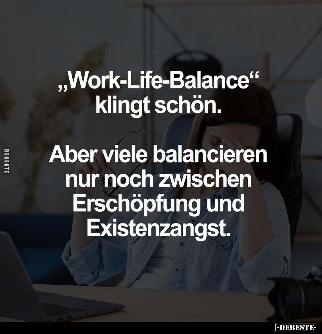 "Work-Life-Balance" klingt schön.
Aber viele balancieren nur noch zwischen Erschöpfung und Existenzangst.