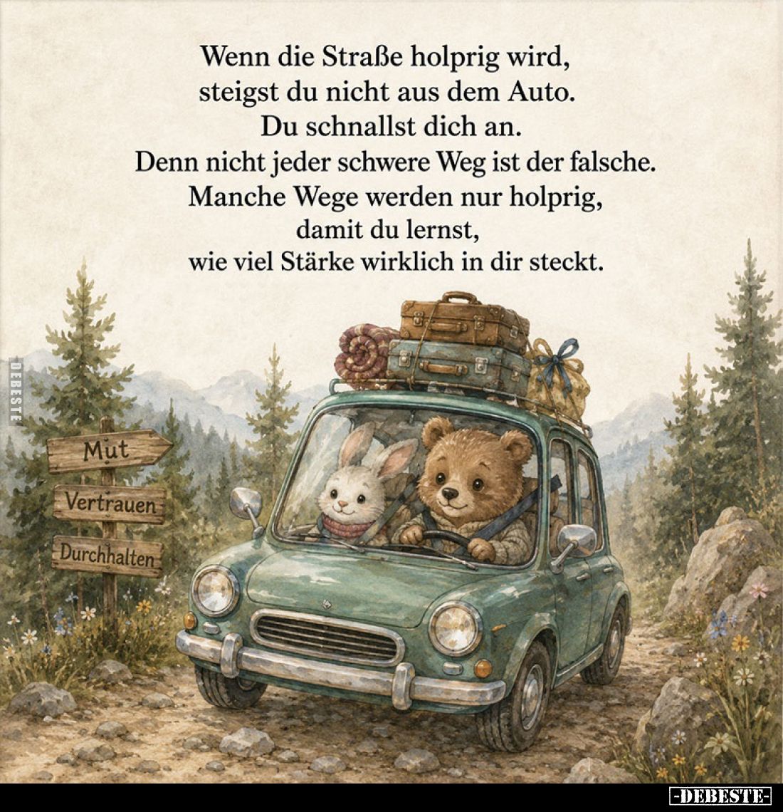 Wenn die Straße holprig wird, steigst du nicht aus dem Auto.
Du schnallst dich an.
Denn nicht jeder schwere Weg ist der fal...