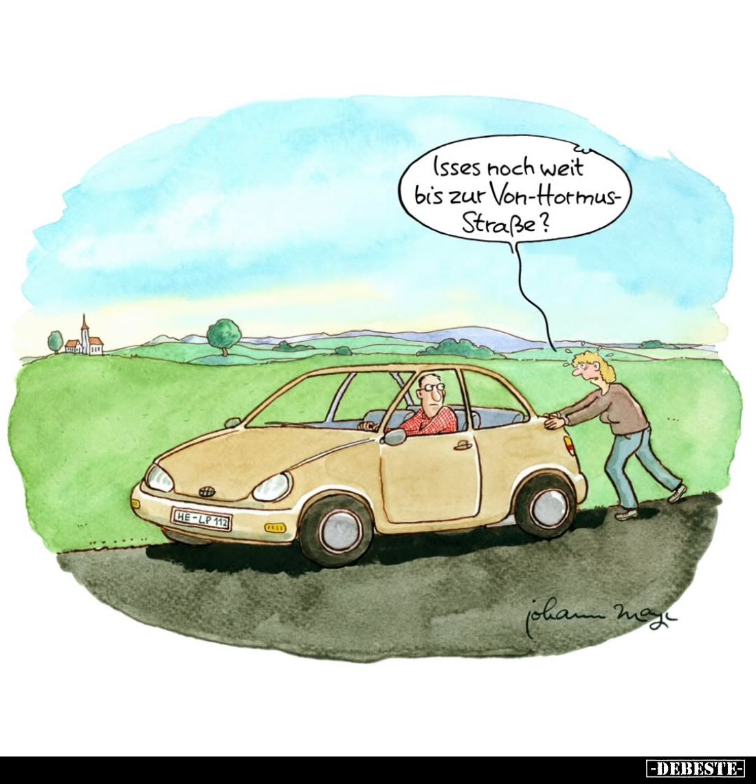 Isses noch weit bis zur Von-Hormus-Straße?.. - Lustige Bilder | DEBESTE.de