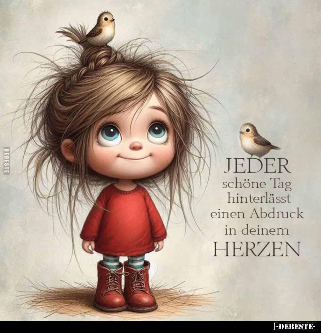 JEDER schöne Tag hinterlässt einen Abdruck in deinem HERZEN.