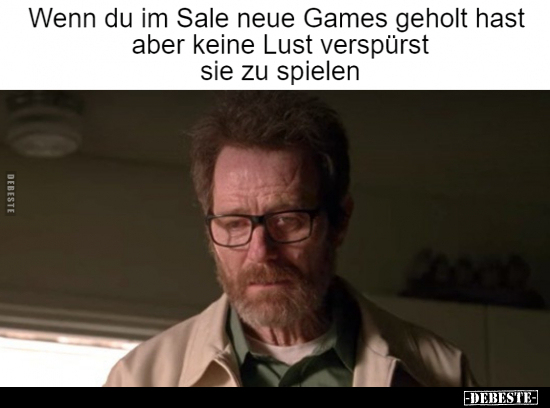 Wenn du im Sale neue Games geholt hast aber keine Lust.. - Lustige Bilder | DEBESTE.de