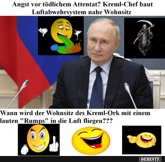 Putin und die große Angst vor dem Sterben - Lustige Bilder | DEBESTE.de