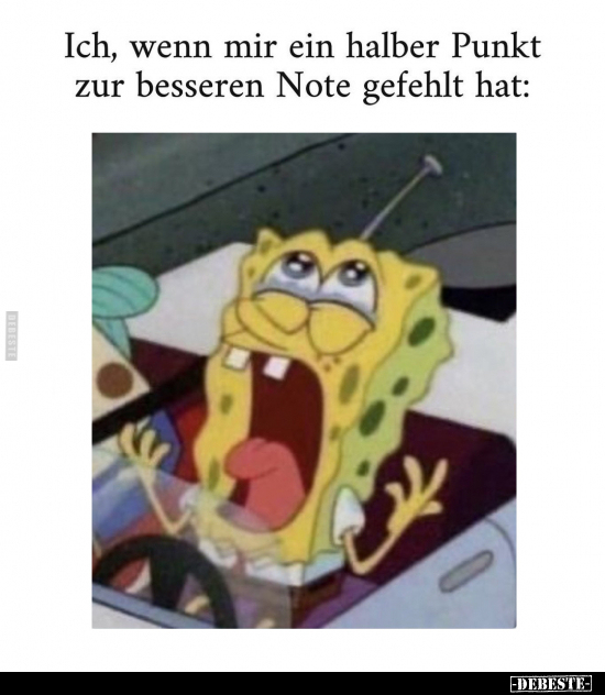 Ich, wenn mir ein halber Punkt zur besseren Note gefehlt.. - Lustige Bilder | DEBESTE.de