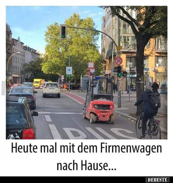 Heute mal mit dem Firmenwagen nach Hause... - Lustige Bilder | DEBESTE.de