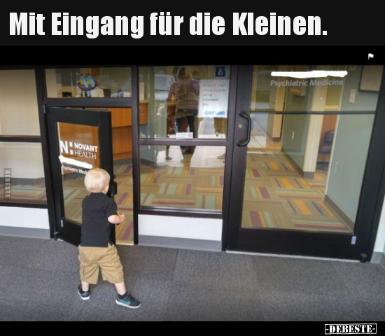 Mit Eingang für die Kleinen...