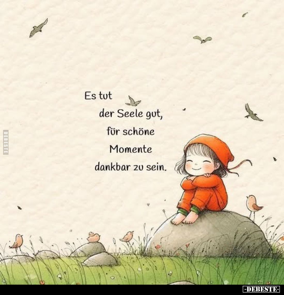 Es tut der Seele gut, für schöne Momente dankbar zu sein.