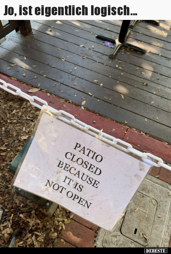 Jo, ist eigentlich logisch...