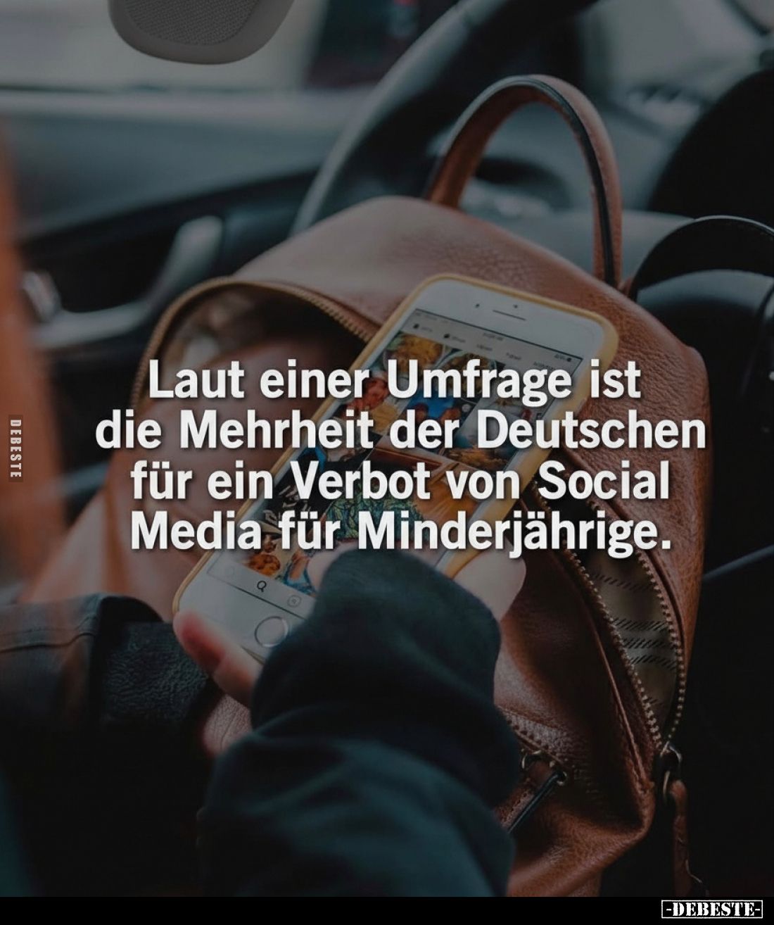 Laut einer Umfrage ist die Mehrheit der Deutschen für ein Verbot von Social Media für Minderjährige.