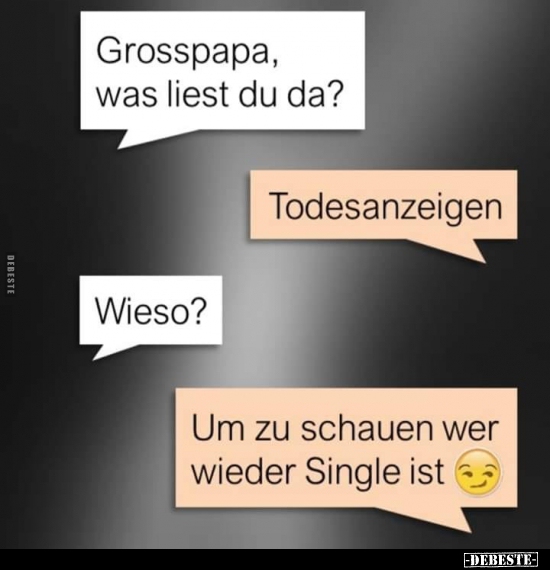 Grosspapa‚ was liest du da?