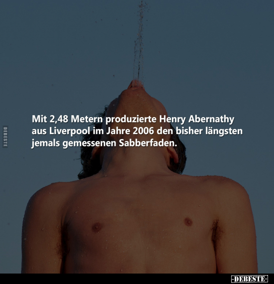 Mit 2,48 Metern produzierte Henry Abernathy.. - Lustige Bilder | DEBESTE.de