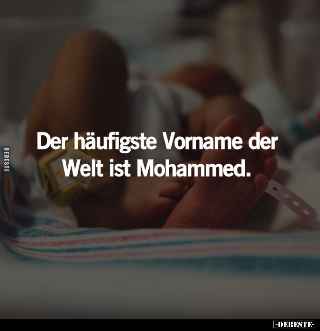 Der häufigste Vorname der Welt ist Mohammed.