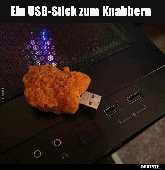 Ein USB-Stick zum Knabbern... - Lustige Bilder | DEBESTE.de