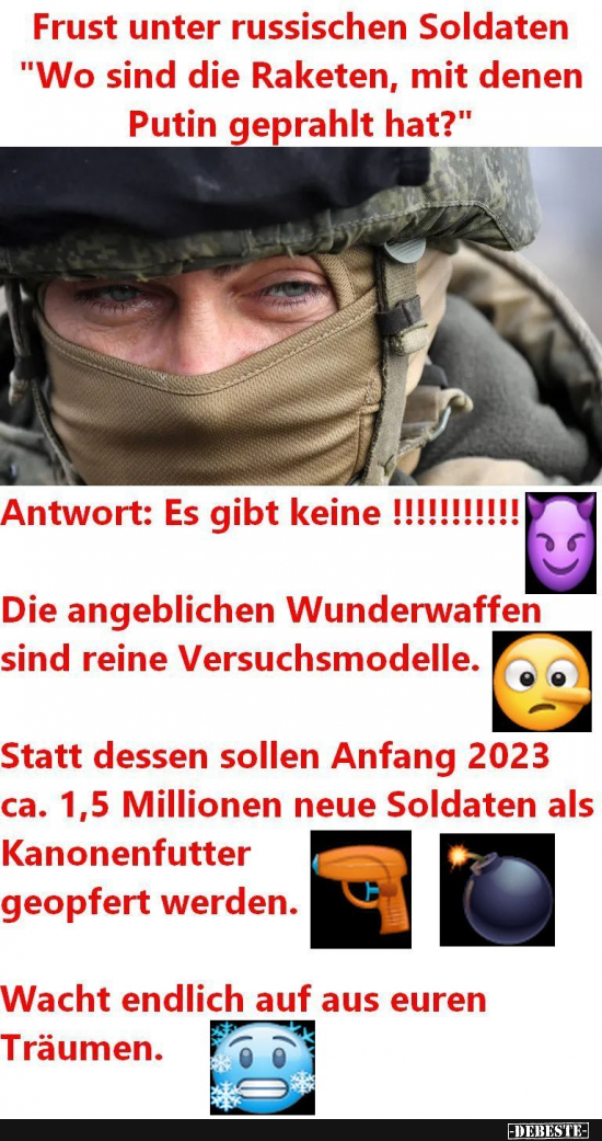 Putins krankhafte Phantasien - Lustige Bilder | DEBESTE.de