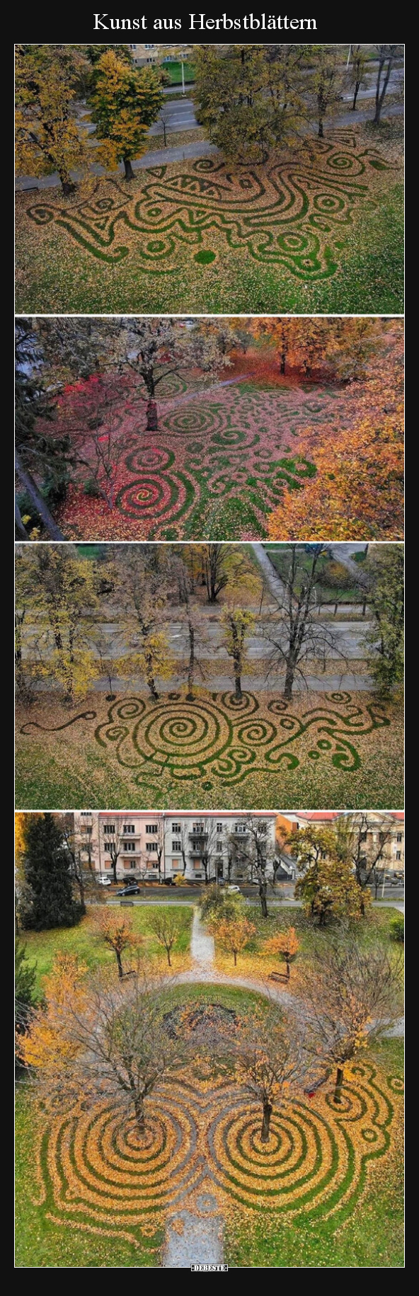Kunst aus Herbstblättern.. - Lustige Bilder | DEBESTE.de