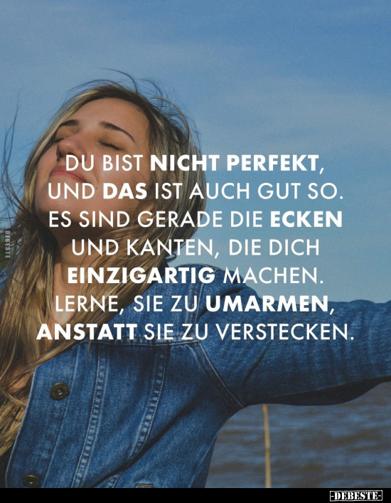 Du bist nicht perfekt, und das ist auch gut so.. - Lustige Bilder | DEBESTE.de