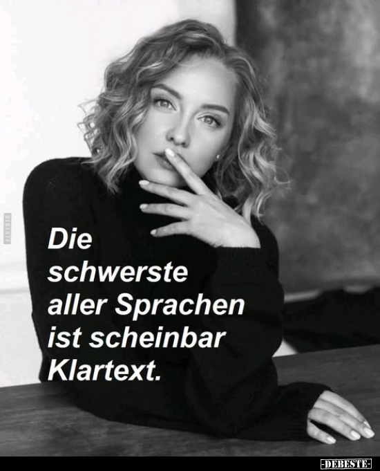 Die schwerste aller Sprachen ist scheinbar Klartext... - Lustige Bilder | DEBESTE.de