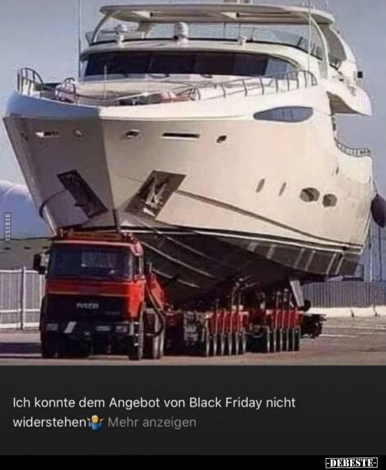 Ich konnte dem Angebot von Black Friday nicht.. - Lustige Bilder | DEBESTE.de