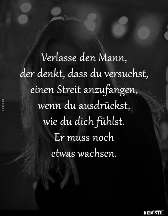 Mann, Streit, Wenn