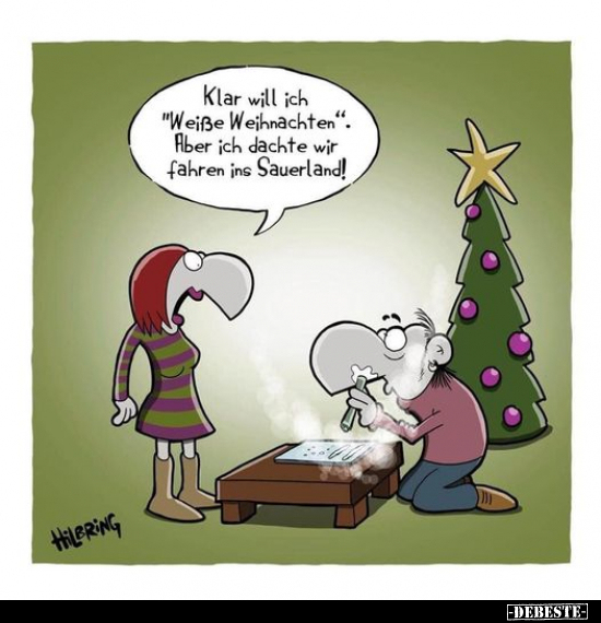 Klar will ich "Weiße Weihnachten". Aber ich dachte wir.. - Lustige Bilder | DEBESTE.de