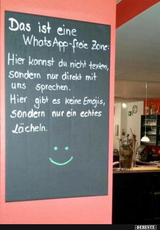 Das ist eine WhatsApp-freie Zone.. - Lustige Bilder | DEBESTE.de