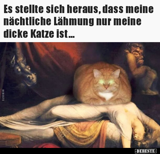 Es stellte sich heraus, dass meine nächtliche Lähmung nur..