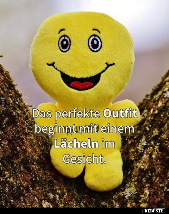 Das perfekte Outfit beginnt mit einem Lächeln im.. - Lustige Bilder | DEBESTE.de