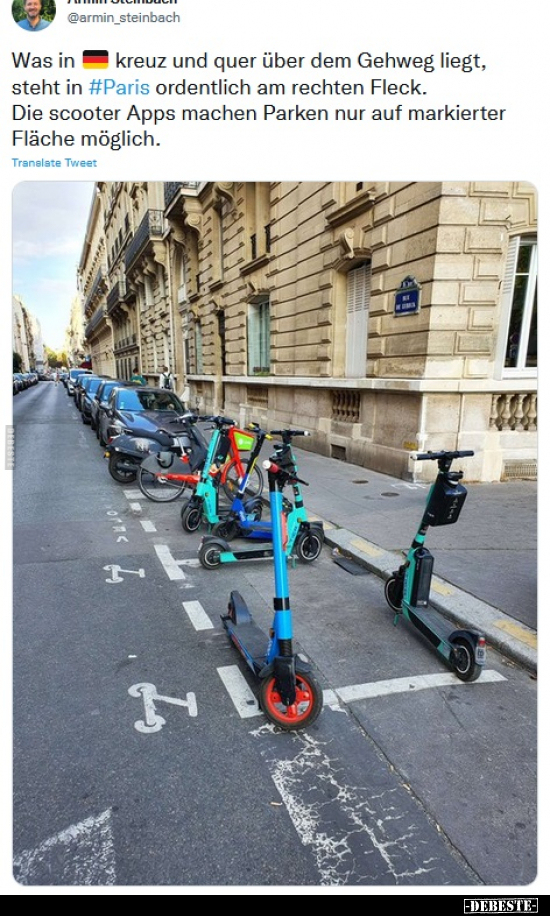 Was in kreuz und quer über dem Gehweg liegt, steht in..