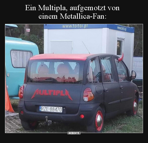 Ein Multipla, aufgemotzt von einem Metallica-Fan.. - Lustige Bilder | DEBESTE.de