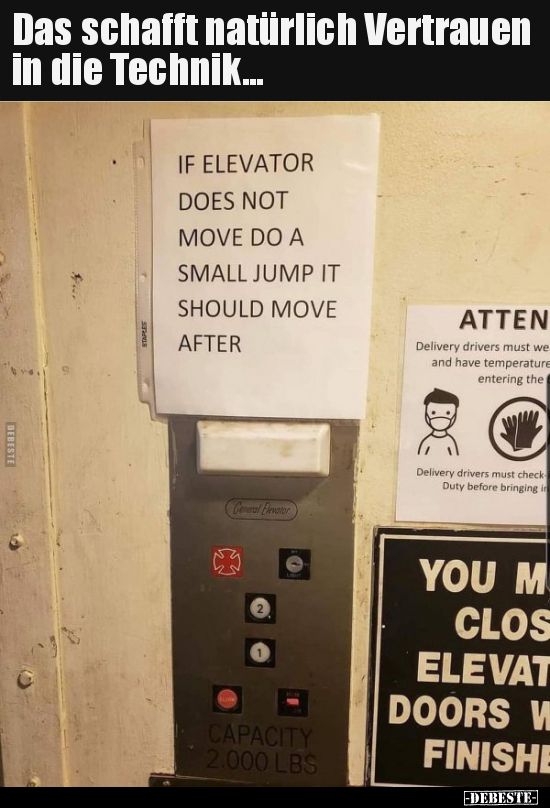 Das schafft natürlich Vertrauen in die Technik...