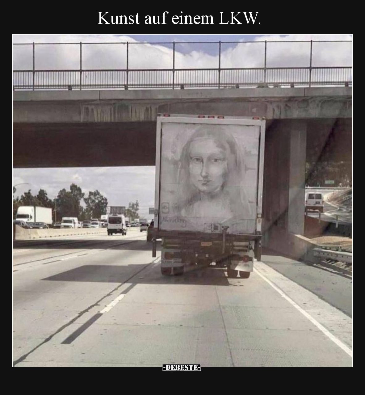 Kunst auf einem LKW.